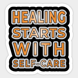 Self-Care: The Path to Healing Sticker